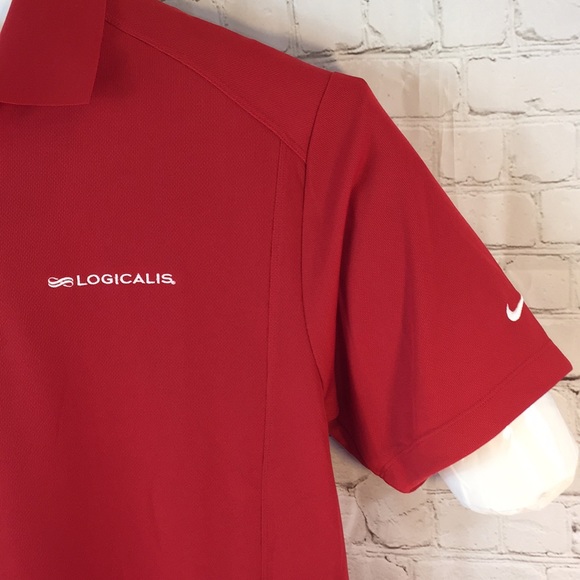 NWT Nike Golf red company polo shirt - Picture 2 of 7